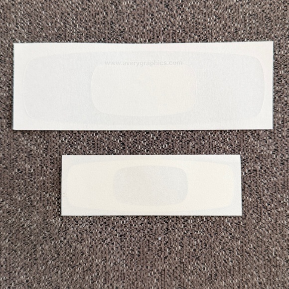 Oakley Square O Vintage Decals One Black & One White NEW - Picture 2 of 4